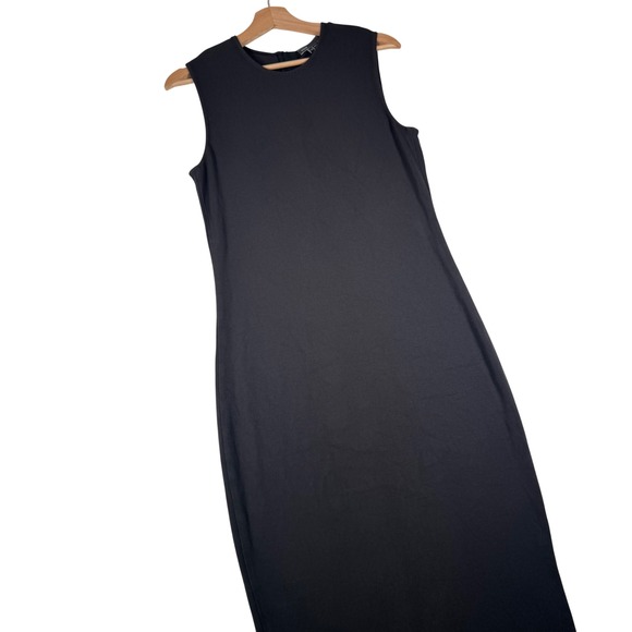 Vince Dresses & Skirts - Vince Gray Viscose Sleeveless Midi Dress Crew‎ Neck L V2011-50267 | Womens Large
